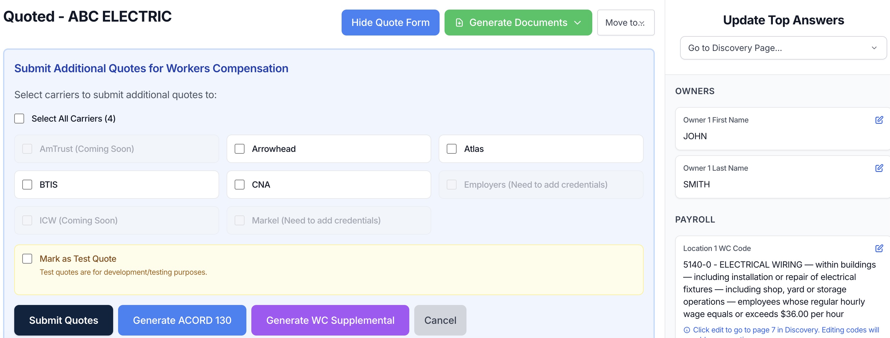 Quote Multiple Carriers in Minutes